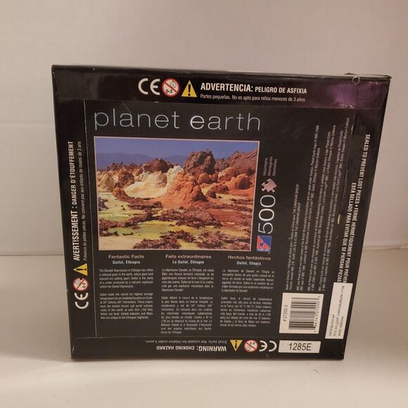 BBC Planet Earth Puzzle 500 Piece Extraordinary World Dallol Ethiopia NEW Sealed - Picture 5 of 9